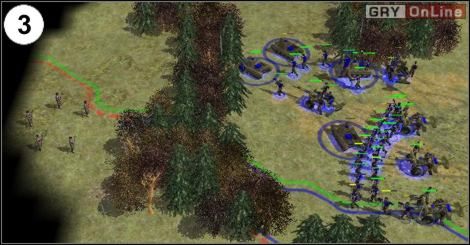 Zbierz wojsko i jedź do punktu (3) po drodze rozbijając wroga - [Ameryka] Misja 2 cz.1 w Empire Earth II - Empire Earth II - poradnik do gry