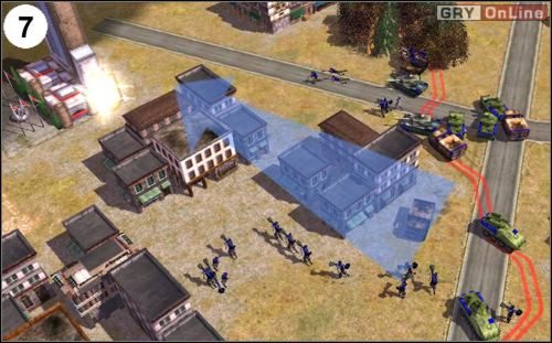 Teraz armią z (5), z (6) i nowymi jednostkami z bazy ruszaj do (7) - [Ameryka] Misja 7 cz.2 w Empire Earth II - Empire Earth II - poradnik do gry