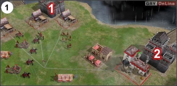 Musisz jednocześnie budować fortece w trzech miejscach - [Punkty Zwrotne] Trzy krolestwa - Wu cz.1 w Empire Earth II - Empire Earth II - poradnik do gry