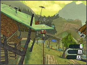 4. Na końcu liny rozwieszonej między słupem z poprzedniej karty a dachem Lodge. - Main Campgrounds (1) | Lokalizacje przedmiotów | Psychonauts - Psychonauts - poradnik do gry