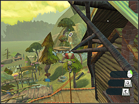 6. Nad linką przechodzącą między słupem od poprzedniej karty a innym słupem. Po prostu po niej przejdź. - Main Campgrounds (1) | Lokalizacje przedmiotów | Psychonauts - Psychonauts - poradnik do gry