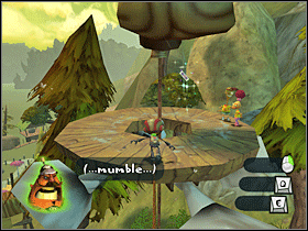 7. Na jeszcze innym słupie z głośnikami. Kontynuuj wycieczkę po linie, by do niego dojść. - Main Campgrounds (1) | Lokalizacje przedmiotów | Psychonauts - Psychonauts - poradnik do gry