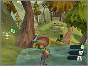 9. Za jednym z drzew nieopodal Lodge. - Main Campgrounds (1) | Lokalizacje przedmiotów | Psychonauts - Psychonauts - poradnik do gry