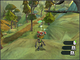 11. Wdrap się na pagórki tym razem będące po lewej stronie drogi prowadzącej do parkingu. - Main Campgrounds (1) | Lokalizacje przedmiotów | Psychonauts - Psychonauts - poradnik do gry