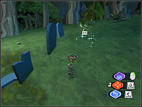 1. Przy kilku nagrobkach. - Reception Area (1) | Lokalizacje przedmiotów | Psychonauts - Psychonauts - poradnik do gry