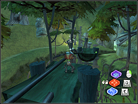 9. Nad lewą szyną, kawałek za drugim wyjściem z podziemnego przejścia. - Reception Area (1) | Lokalizacje przedmiotów | Psychonauts - Psychonauts - poradnik do gry