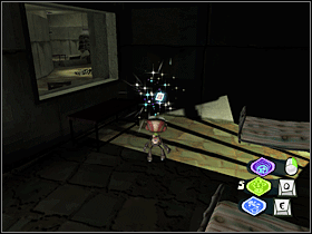 2. Od poprzedniej karty wejdź po schodach i skręć w prawo. Przeskocz nad dziurą. W pokoiku znajdziesz tą kartę. - Upper Floors (Asylum) (1) | Lokalizacje przedmiotów | Psychonauts - Psychonauts - poradnik do gry