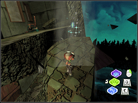 8. Wciąż ta sama okolica. Ta karta znajduje się nad ledwo trzymającym się kawałku podłogi na najwyższym z możliwych pięter. - Upper Floors (Asylum) (1) | Lokalizacje przedmiotów | Psychonauts - Psychonauts - poradnik do gry