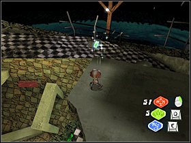 12. Ponownie w tym pomieszczeniu, ale na półce znajdującej się jeszcze wyżej. W pomieszczeniu znajdują się dwie pionowe rurki; jedna z nich jest właśnie na tej półce. - Upper Floors (Asylum) (1) | Lokalizacje przedmiotów | Psychonauts - Psychonauts - poradnik do gry