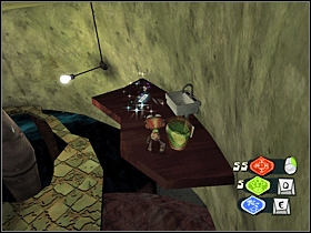 15. Wejdź na górę po siatce z poprzedniej karty. Szukaj tej karty na półce po prawej stronie od miejsca, w którym kończy się siatka. - Upper Floors (Asylum) (1) | Lokalizacje przedmiotów | Psychonauts - Psychonauts - poradnik do gry