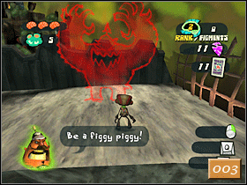 Za kolejną luką wymagającą podwójnego skoku znajdziesz bagaż emocjonalny (004, bagaż doświadczeń, chciałoby się rzec) - Coach Oleanders Basic Braining (1) | Solucja | Psychonauts - Psychonauts - poradnik do gry