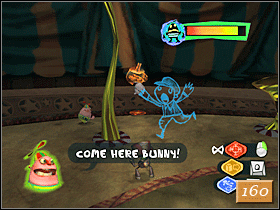 Czym prędzej musisz dostać się na to samo piętro, na którym znajdować się będzie Oly - Meat Circus (1) | Solucja | Psychonauts - Psychonauts - poradnik do gry