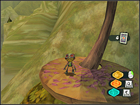 7. Skacz dalej po gałęziach. Na końcu drogi znajdziesz półkę z kartą. - Boathouse and Beach (1) | Lokalizacje przedmiotów | Psychonauts - Psychonauts - poradnik do gry