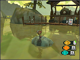9. Na kamieniu na środku jeziorka. W dostaniu się tam musi Ci troszkę pomóc Twój strach przed wodą. - Boathouse and Beach (1) | Lokalizacje przedmiotów | Psychonauts - Psychonauts - poradnik do gry