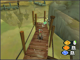 14. Tą kartę możesz zdobyć dopiero po uzyskaniu umiejętności Lewitacja (Levitate). Dostań się na koniec kładki, za Bobbyego. - Boathouse and Beach (1) | Lokalizacje przedmiotów | Psychonauts - Psychonauts - poradnik do gry
