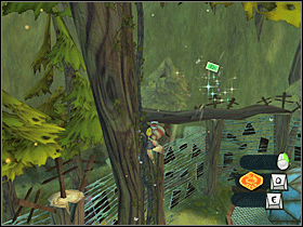 13. Korzystając z bluszczu jaki oplótł drzewo, wejdź na gałąź i złap kartę. - GPC and Wilderness (1) | Lokalizacje przedmiotów | Psychonauts - Psychonauts - poradnik do gry