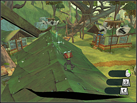 6. Na dachu jednego z domków. Między tym domkiem, a domkiem z poprzednią kartą rozwieszona jest lina. Możesz po niej przejść. - Kids Cabins | Lokalizacje przedmiotów | Psychonauts - Psychonauts - poradnik do gry