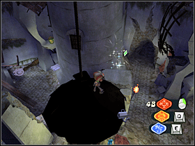 1. Obok windy. Użyj lewitacji, by tu doskoczyć. - Lower Floors (Asylum) | Lokalizacje przedmiotów | Psychonauts - Psychonauts - poradnik do gry