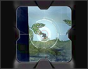 Idąc po niej, dotrzesz w końcu na skraj przepaści, z którego wylecą małe roboty - Epizod VII | Chrome SpecForce - Chrome: SpecForce - poradnik do gry