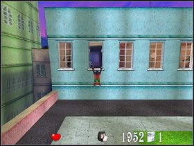 Podskocz by chwycić się parapetu, a następnie zrób jeszcze jeden skok w przód - Etap 1. Miasto | Solucja | Tytus, Romek i ATomek - Tytus, Romek i ATomek - poradnik do gry