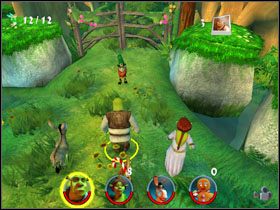 Przy stawie znajdujemy kolejną fasolkę [6/12] - [Solucja] Etap 1 - Bagno Shreka cz.2 | Shrek 2 Team Action - Shrek 2: Team Action - poradnik do gry
