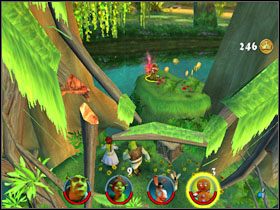 Wracamy na główną drogę i idziemy dalej - [Solucja] Etap 1 - Bagno Shreka cz.4 | Shrek 2 Team Action - Shrek 2: Team Action - poradnik do gry
