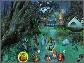 1 - [Solucja] Etap 2 - Straszny Las cz.1 | Shrek 2 Team Action - Shrek 2: Team Action - poradnik do gry