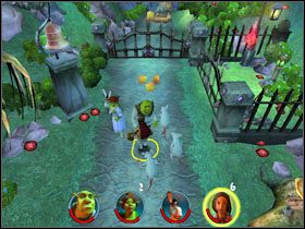 4 - [Solucja] Etap 2 - Straszny Las cz.2 | Shrek 2 Team Action - Shrek 2: Team Action - poradnik do gry