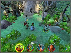 6 - [Solucja] Etap 2 - Straszny Las cz.2 | Shrek 2 Team Action - Shrek 2: Team Action - poradnik do gry