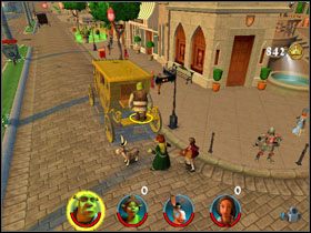 Za bramą znajdujemy aż dwie fasolki [3/12] - [Solucja] Etap 3 - Zasiedmiogród cz.1 | Shrek 2 Team Action - Shrek 2: Team Action - poradnik do gry