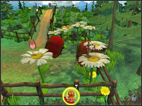 Z jednego z nich zbieramy fasolkę [3/12] - [Solucja] Etap 6 - Farma Jacka i Jilla cz.2 | Shrek 2 Team Action - Shrek 2: Team Action - poradnik do gry