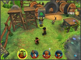 Pokonujemy grupę zaczarowanych dyń i bierzemy Shrekiem skrzynkę - [Solucja] Etap 6 - Farma Jacka i Jilla cz.4 | Shrek 2 Team Action - Shrek 2: Team Action - poradnik do gry