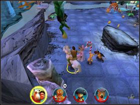 Przebiegamy Shrekiem przez drzwi naprzeciwko - [Solucja] Etap 9 - Kopalnie cz.1 | Shrek 2 Team Action - Shrek 2: Team Action - poradnik do gry