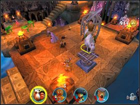 Na górze znajdujemy fasolkę [9/12] - [Solucja] Etap 9 - Kopalnie cz.2 | Shrek 2 Team Action - Shrek 2: Team Action - poradnik do gry