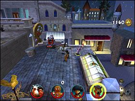 Za pomocą strzykawki zrzucamy rycerzy stojących po drugiej stronie - [Solucja] Etap 10 - Ciastko, Ciastko cz.1 | Shrek 2 Team Action - Shrek 2: Team Action - poradnik do gry