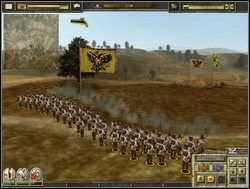 Dobrze jest również ustawić strzelców tak, by strzelali do celu z boku (a jeśli to możliwe to nawet z tyłu) - dostają wtedy tzw - Jednostki - Piechota | Imperial Glory - Imperial Glory - poradnik do gry