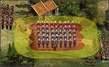 Francuscy kirasjerzy i jeden z najskromniejszych zasięgów - Zasięg strzału | Walka | Kozacy II Wojny Napoleońskie - Kozacy II: Wojny Napoleońskie - poradnik do gry