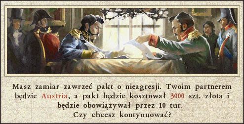 Sytuacja wymaga podpisania tego typu umowy - Dyplomacja | Bitwa o Europę | Kozacy II Wojny Napoleońskie - Kozacy II: Wojny Napoleońskie - poradnik do gry
