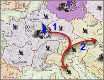 Francja - Taktyka na mapie | Bitwa o Europę | Kozacy II Wojny Napoleońskie - Kozacy II: Wojny Napoleońskie - poradnik do gry