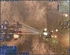 Po uzbieraniu silnego wojska rozpocznij kolejny pochód na południe (lub wschód) likwidując przy tym wszystkich napotkanych przeciwników [screen1] - [UCS 7] Prawdziwy Eden | Earth 2160 - Earth 2160 - poradnik do gry