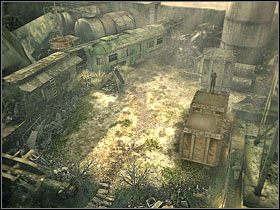 Teraz błyskawicznie ustawiłem kontenery i po nich przedostałem się na jeden z wagonów - [Rozdział II] Złomowisko cz.4 | Still Life - Still Life - poradnik do gry