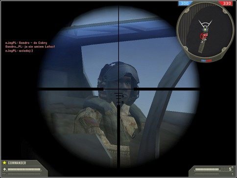Ze względu na swoje możliwości, snajper może likwidować pilotów helikopterów i samolotów - Bycie snajperem | ABC Żołnierza | Battlefield 2 - Battlefield 2 - poradnik do gry