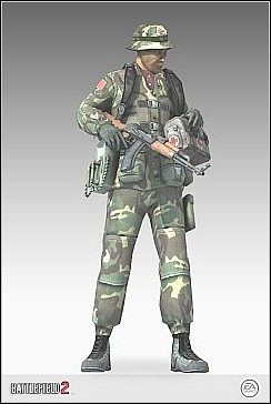 Wyposażenie - Medic (sanitariusz) | Profesje | Battlefield 2 - Battlefield 2 - poradnik do gry