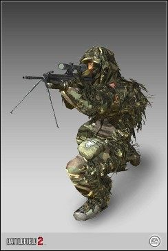 Wyposażenie - Sniper (snajper) | Profesje | Battlefield 2 - Battlefield 2 - poradnik do gry