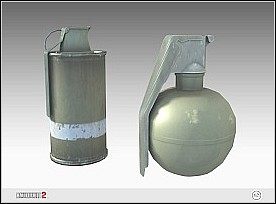 Celność:brak (wszystko zależy od gracza) - Nóż, miny, C4, granaty | Bronie | Battlefield 2 - Battlefield 2 - poradnik do gry