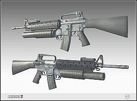 Nazwa - M16A2/M203 - Bronie podstawowe - Assault | Bronie | Battlefield 2 - Battlefield 2 - poradnik do gry