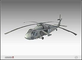 Nazwa: HH-60 Seahawk (Blackhawk) - Transport w powietrzu | Pojazdy | Battlefield 2 - Battlefield 2 - poradnik do gry