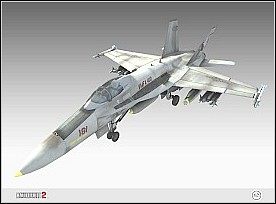 Nazwa: F-18 Super Hornet - Samoloty | Pojazdy | Battlefield 2 - Battlefield 2 - poradnik do gry