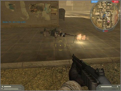 Support ze swoją bronią może siać postrach na polu walki... - Teamplay | ABC Żołnierza | Battlefield 2 - Battlefield 2 - poradnik do gry