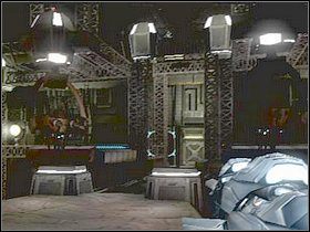 Będąc w środku wciśnij wskazany przez grę panel i zeskanuj obok leżące płyty CD LS (przycisk wciskaj szybko, bo stojąc obok niego jest w zasięgu ognia) - Etap 15 | Solucja | Area 51 - Area 51 - poradnik do gry